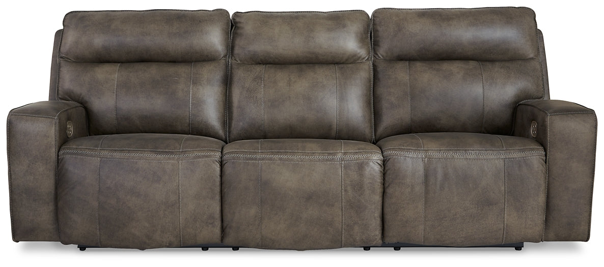 Game Plan PWR REC Sofa with ADJ Headrest